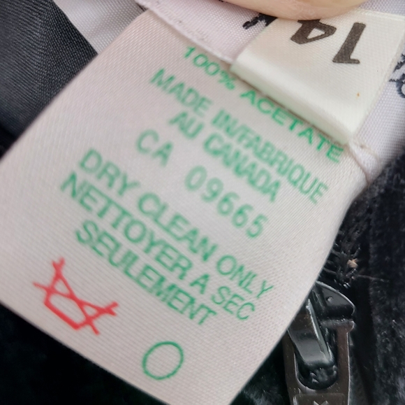 Vintage Holt Renfrew Velvet Tank Big Sequins Front Bow - Picture 9 of 9